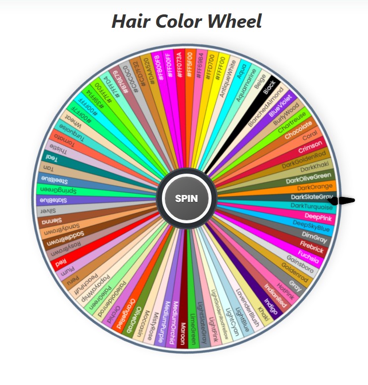 all hair color wheel