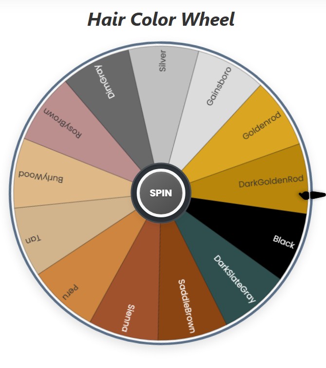 natural and brown hair color wheel