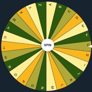 Random Letter Generator - Wheel From A To Z - Random Letter Spinner