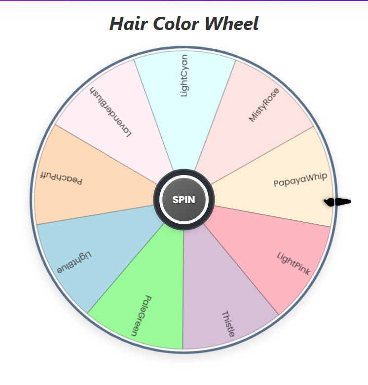 pastel hair color wheel