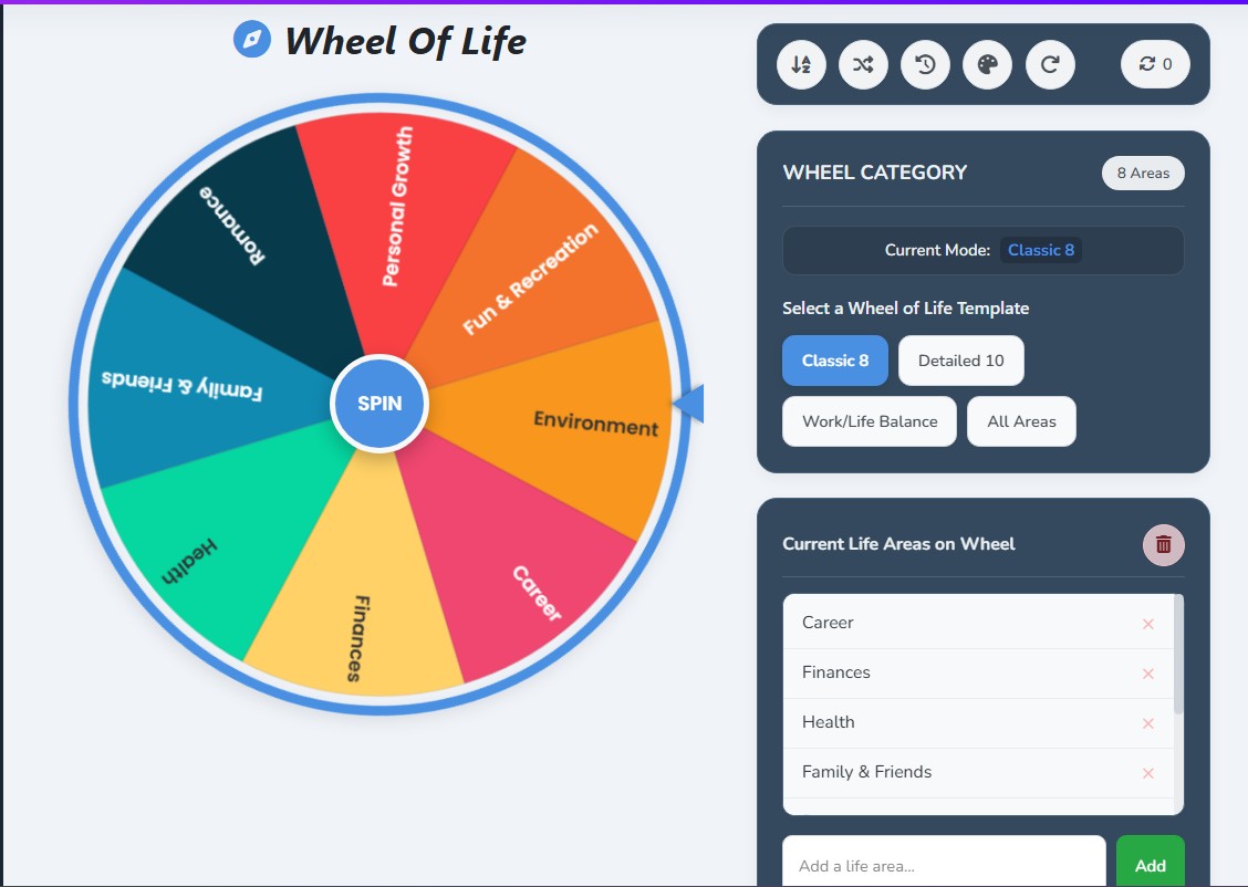 wheel of life balance
