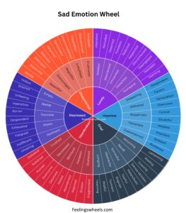 sad emotion wheel