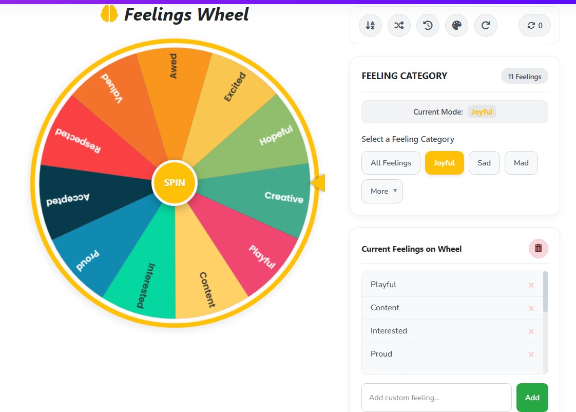 feeling wheel