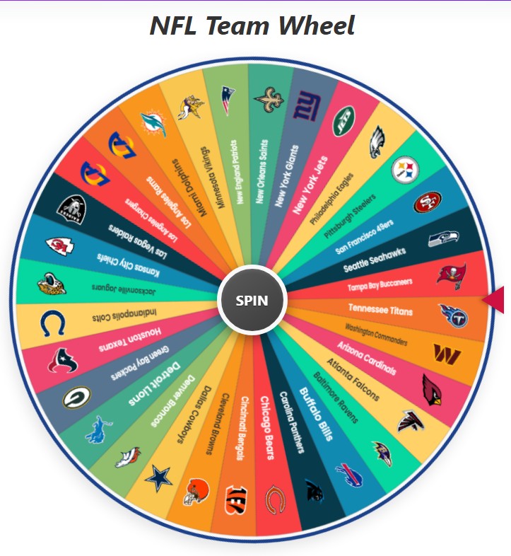 nfl team wheel