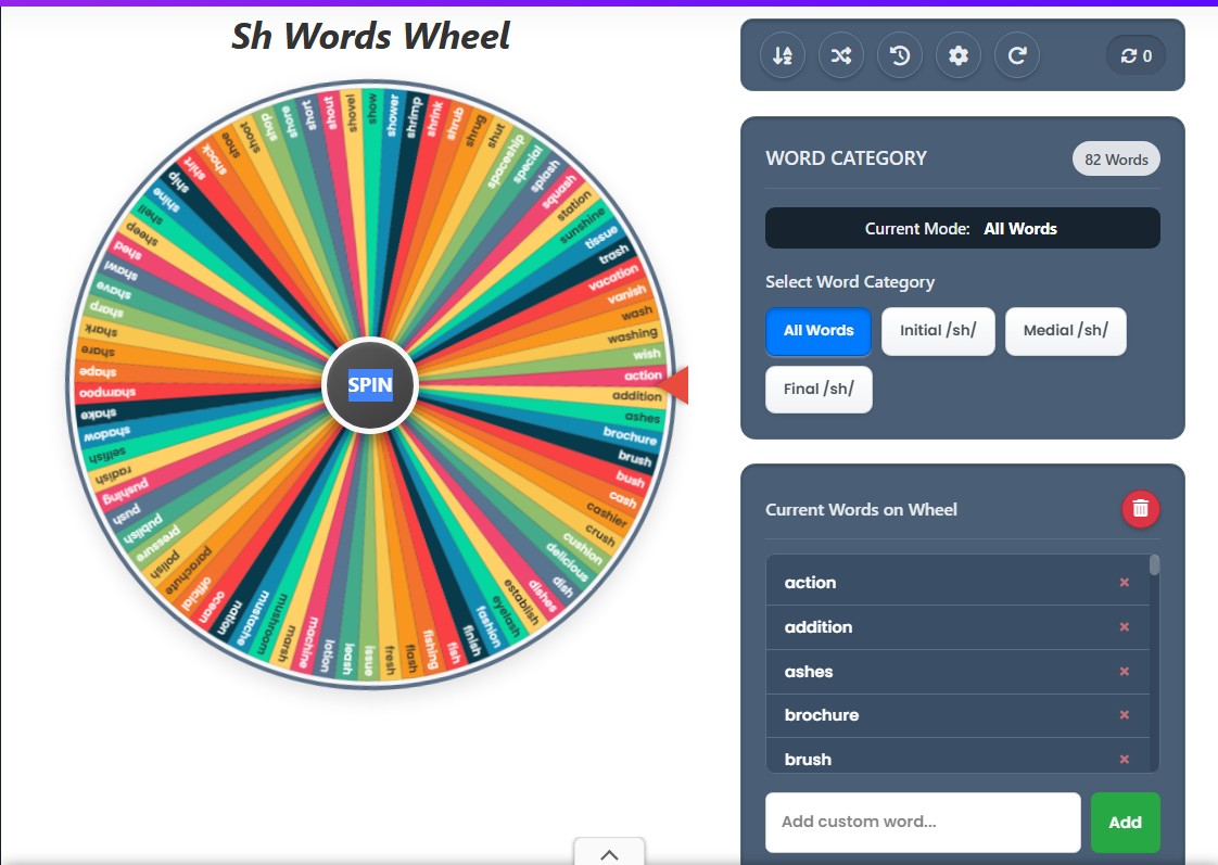 sh words game