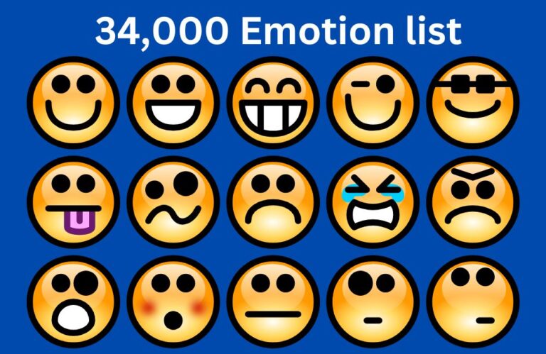 34,000 Emotions List