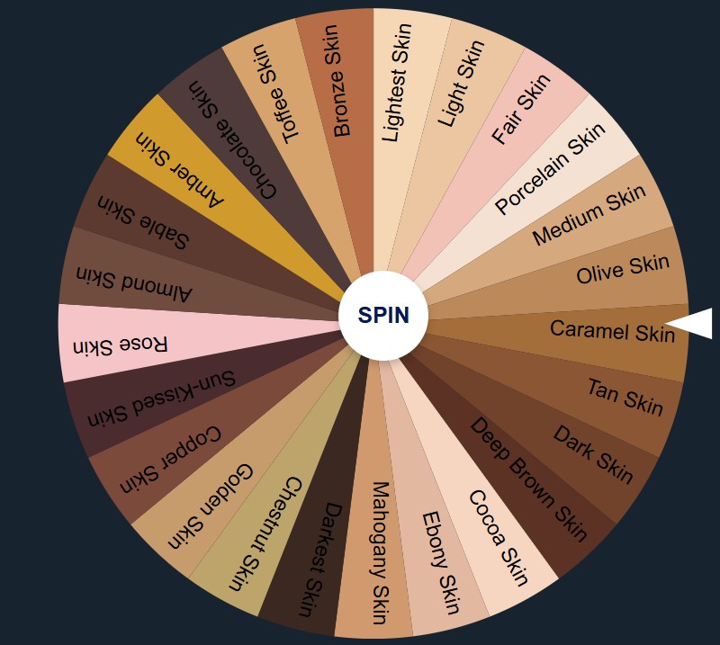 Skin Color Wheel Spinner