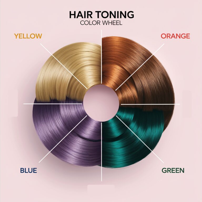 hair toning color wheel