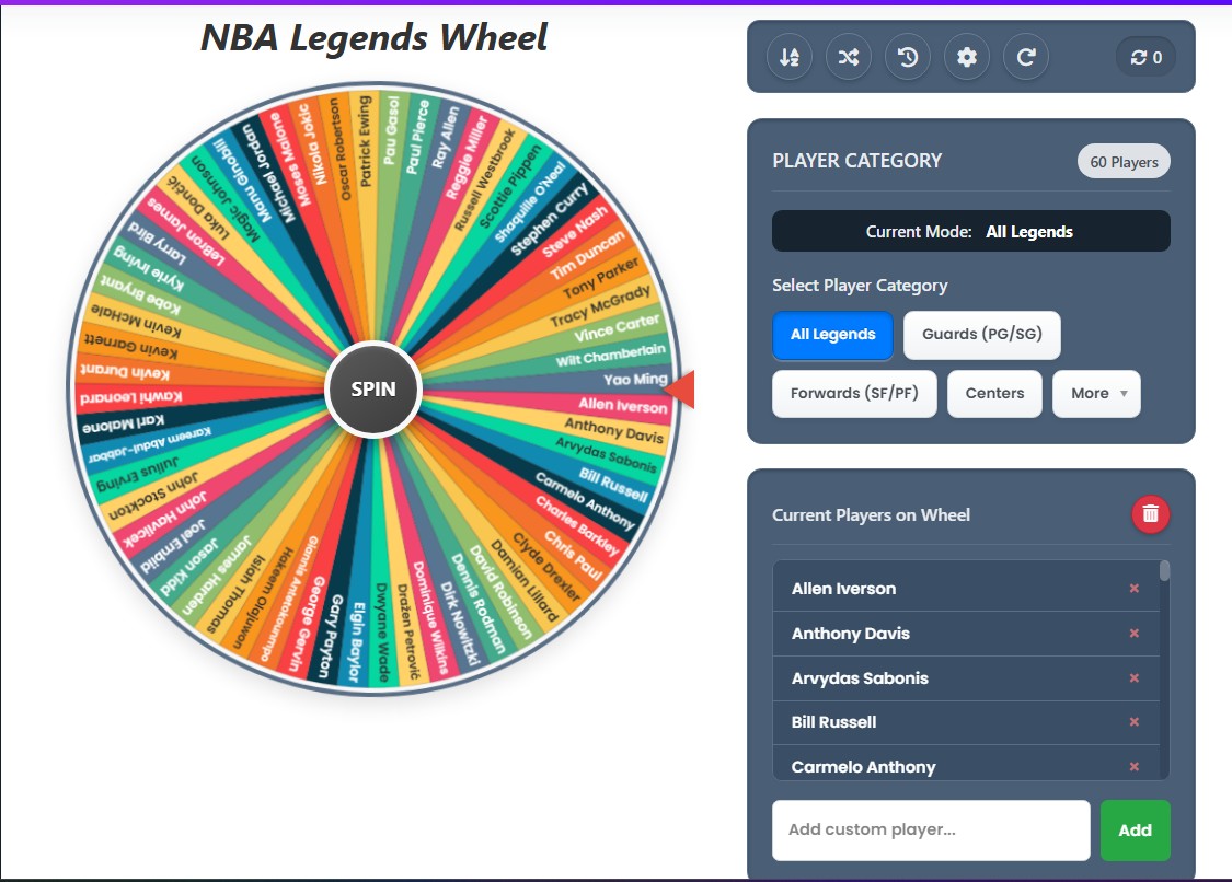random all time nba player generator