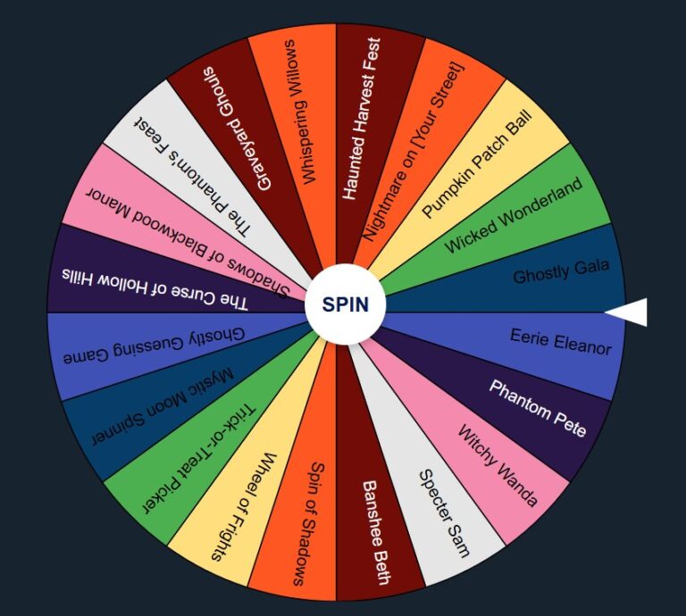 Halloween DTI Theme Picker Wheel