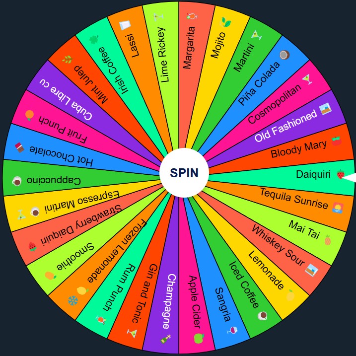 Random Drink Wheel