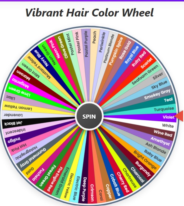 Vibrant Hair Color Wheel