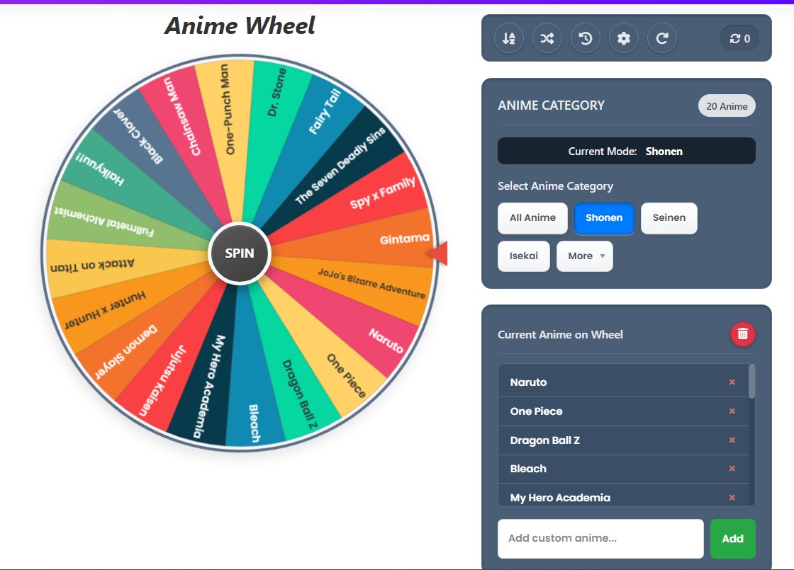 anime spinner