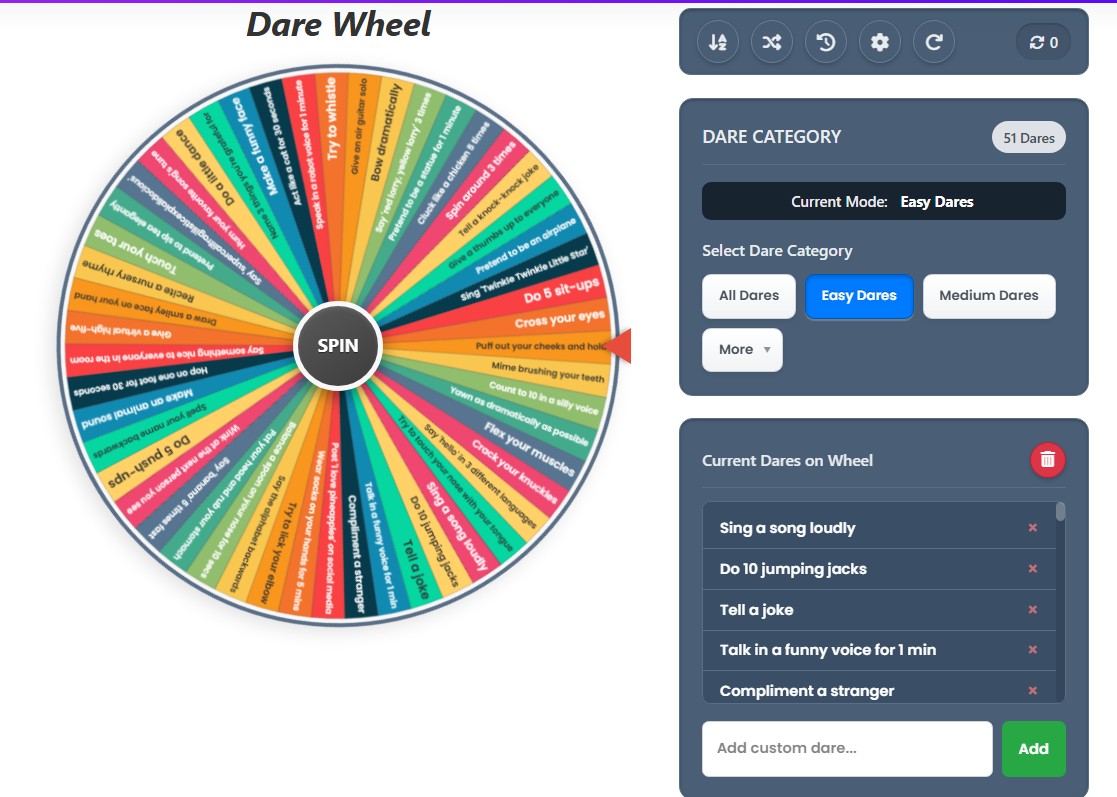 dare wheel