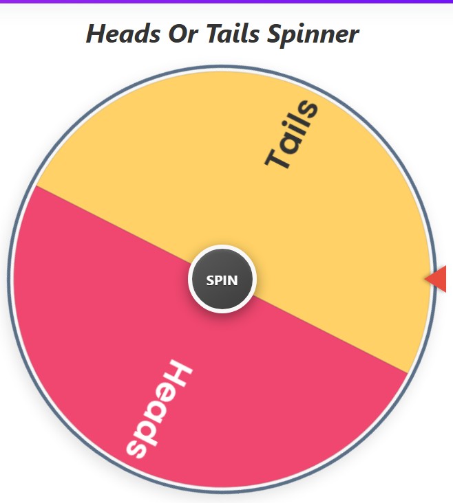 head or tails spinner