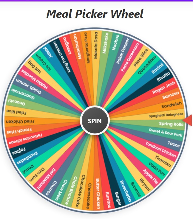 meal picker wheel