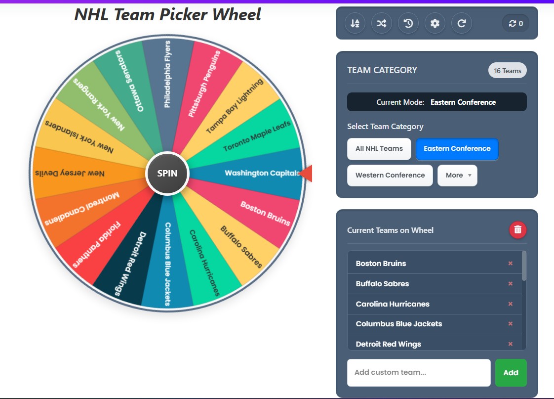 nhl team generator