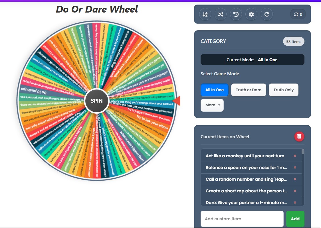 spin the dare questions