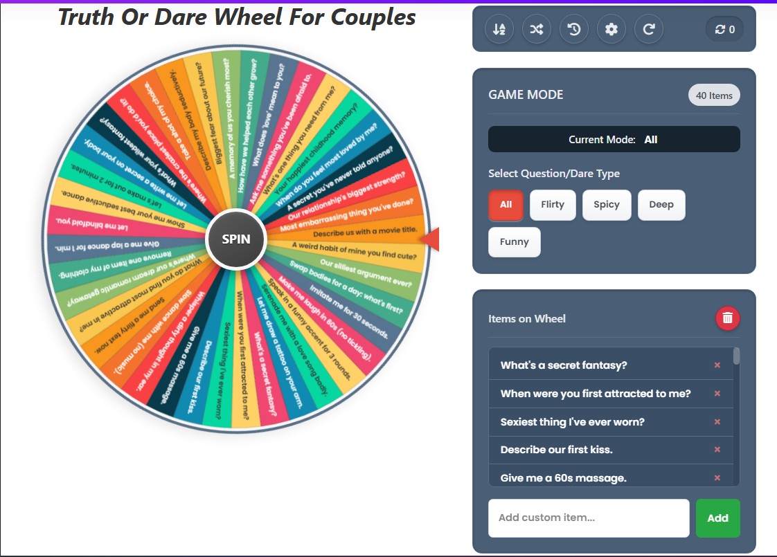 spin the wheel dares for couples