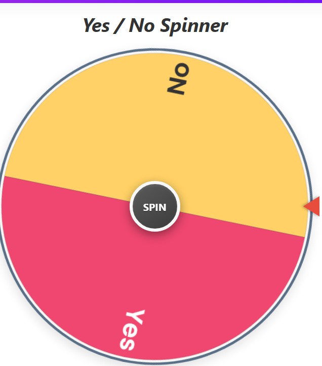 yes or no spinner