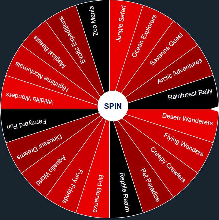 dti animal theme wheel