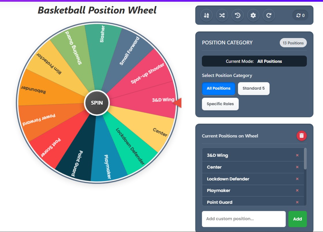 nba position wheel