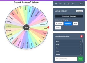 Forest Animal Picker: Spin The Wheel For Fun!