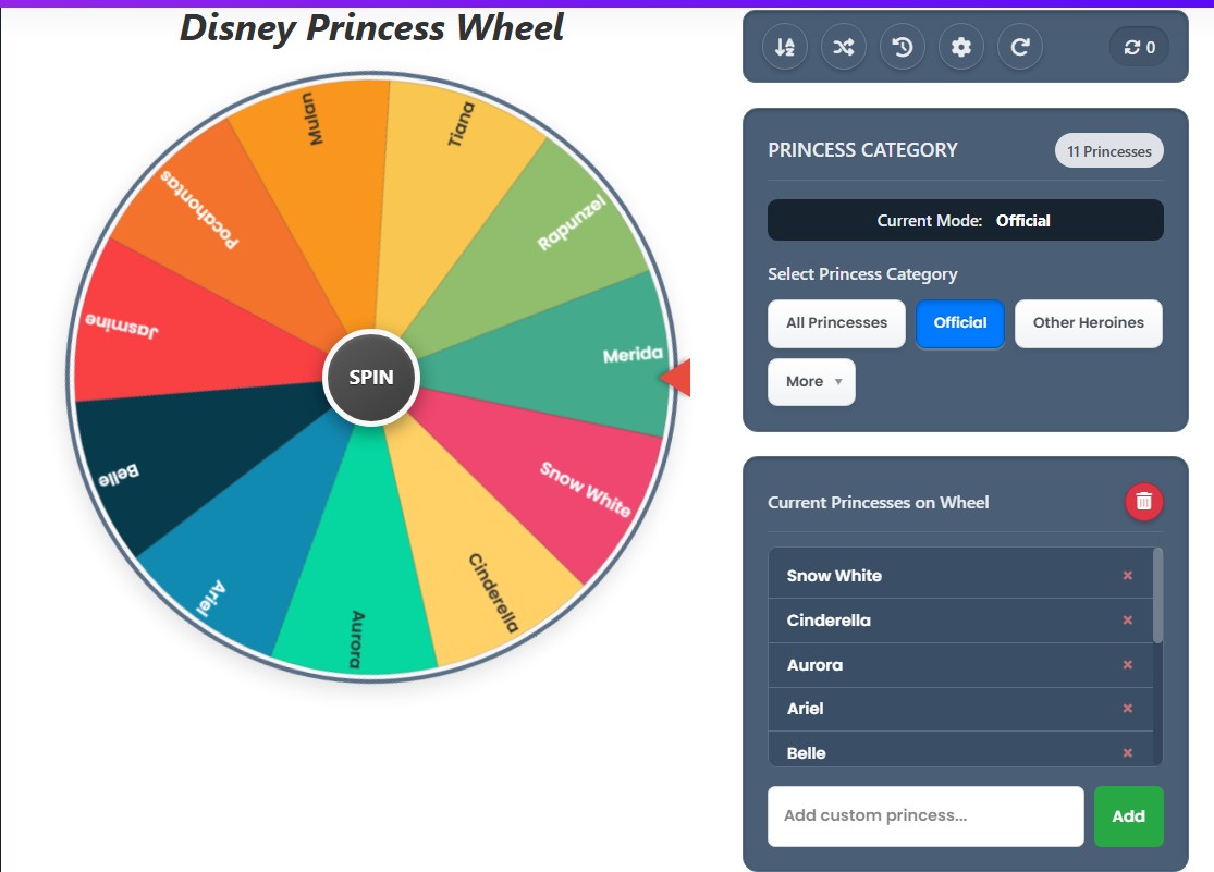 random disney princess