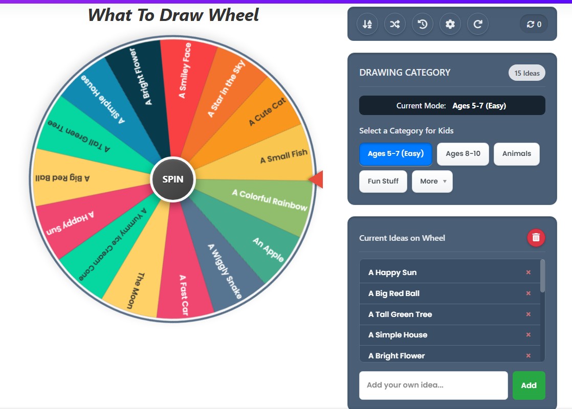 random drawing generator wheel