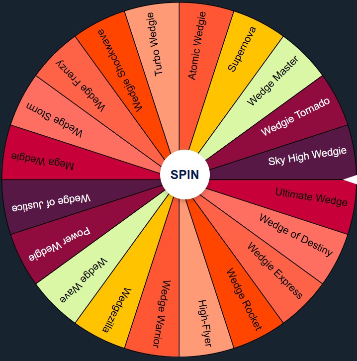 Wedgie Wheel: Random Picker