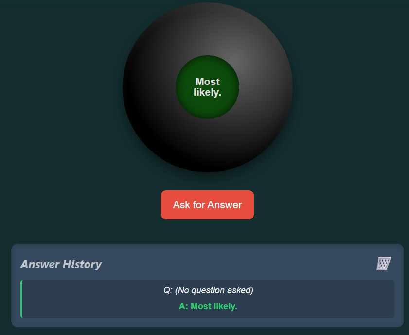 interactive magic 8 ball
