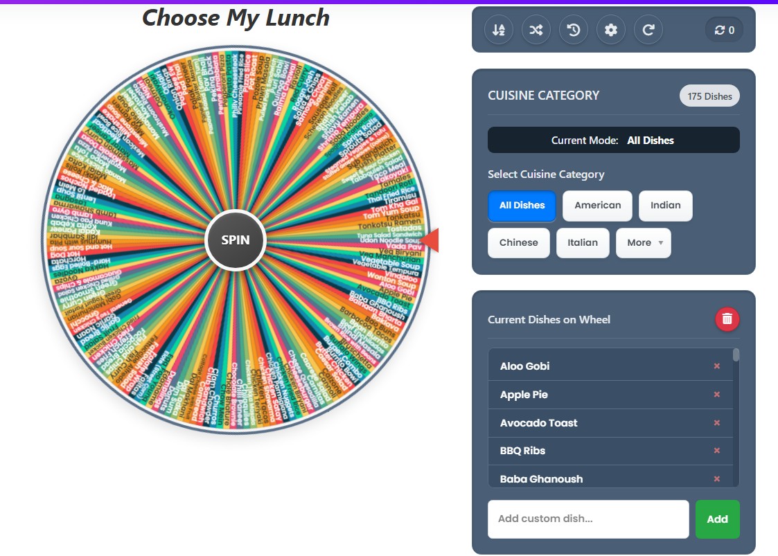 random lunch generator