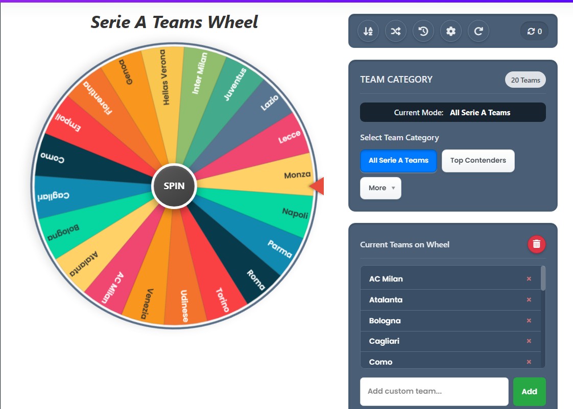 serie a wheel