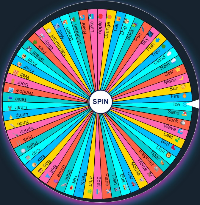 Random Word Picker Wheel