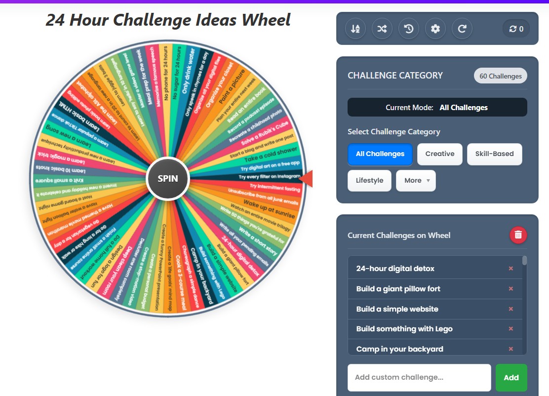 challenge wheel