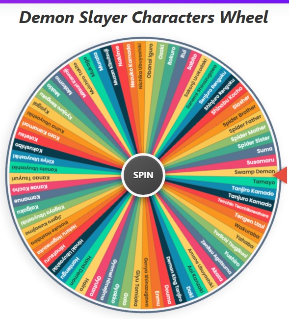 demon slayer wheel