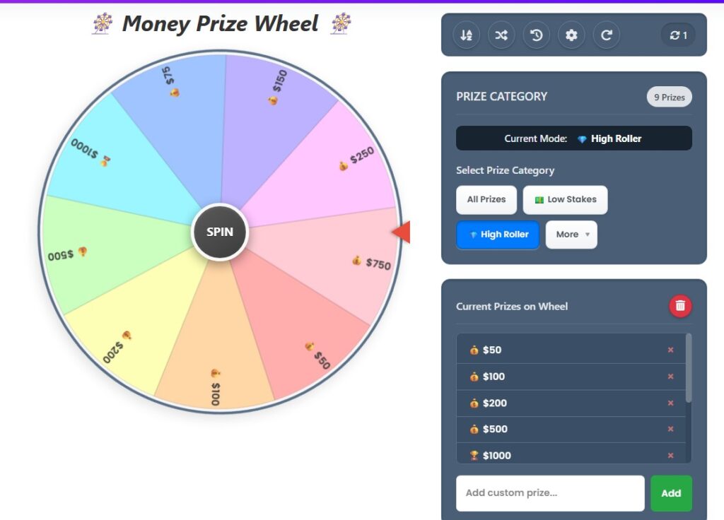 wheel of money