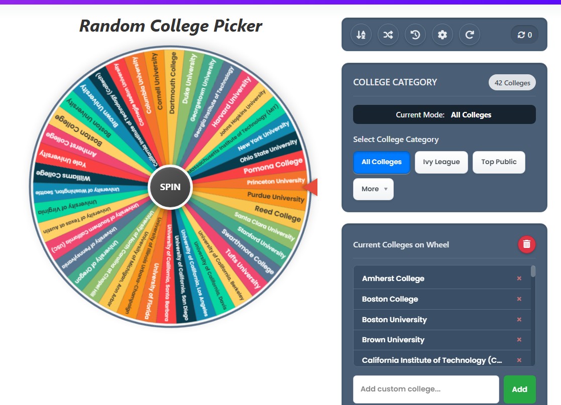 college wheel
