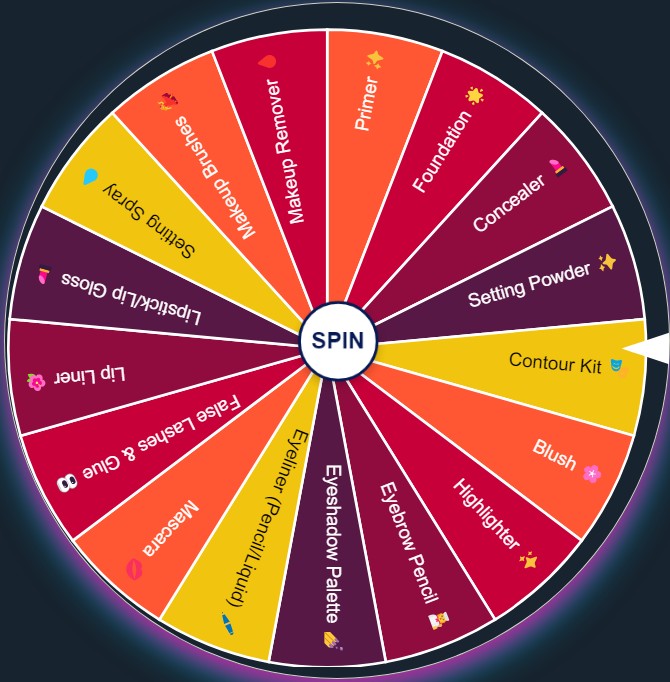 dti makeup wheel