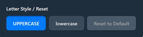 letter generator wheel option