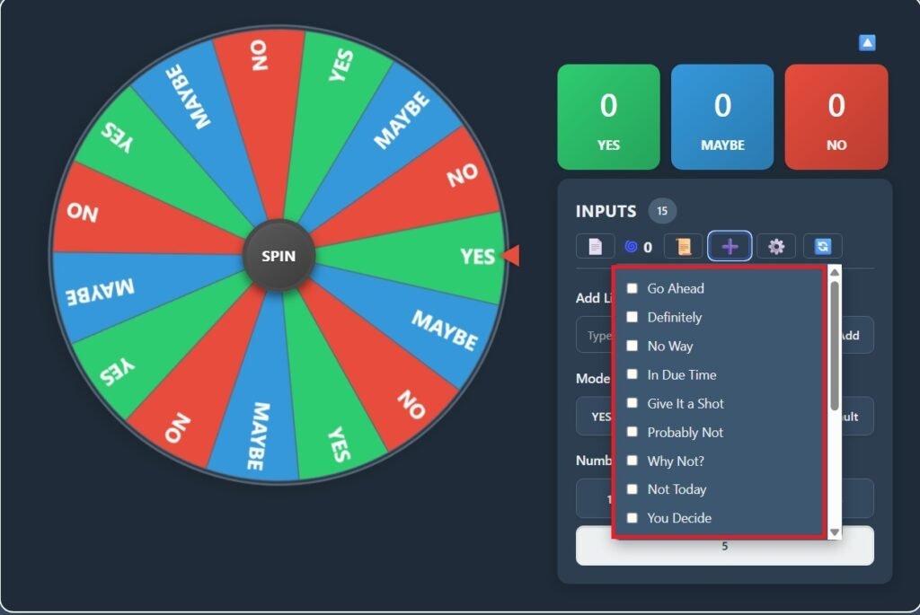 Yes No Picker Wheel – Get Yes Or No Answer By Spinning