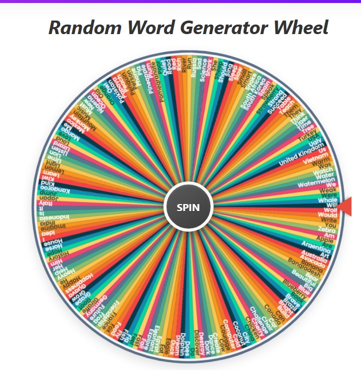 Random Word Picker Wheel