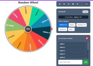 Random Wheel Generator – Spin Names, Colors & Letters