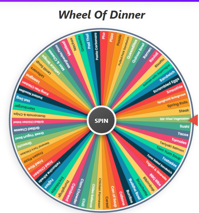 wheel of dinner