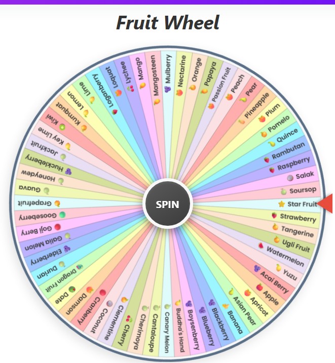 fruit wheel